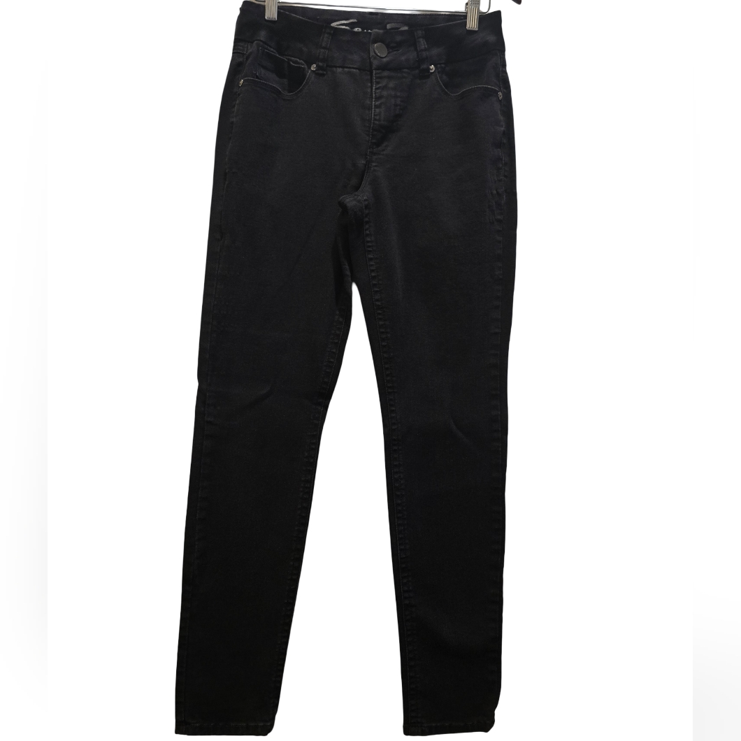 Seven7 Women's Black Straight Leg/ Skinny Jeans -- Size 10